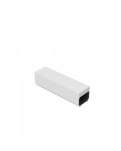 Endeboks (feed end box) til Limea Pro lyslinjesystem – Hvid