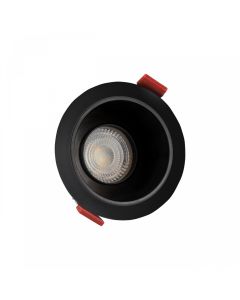 Inbouwspot armatuur GU10 anti-verblinding Ø85 mm – Zwart – Kantelbaar