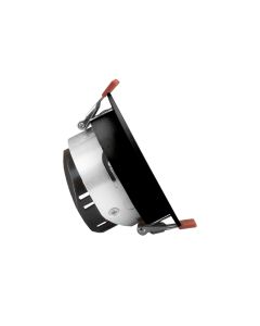 Indbygningsspot GU10 – rund – sort (sølvreflektor) – IP20 – Ø85×50 mm – uden lyskilde