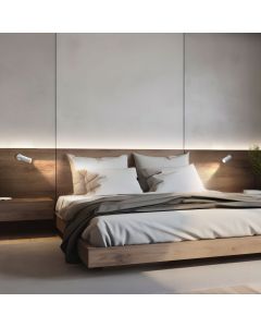 Påbygningsspot MR11 – hvid – med kontakt – IP20 – 36×95×165 mm – uden lyskilde