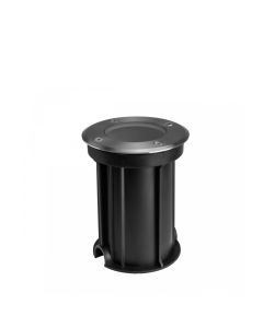 LED jordspot GU10 rund IP67 Ø108x140mm grå