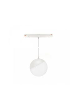 LED kuglehængelampe til skinne 5W CCT 48V Ø100 mm Hvid