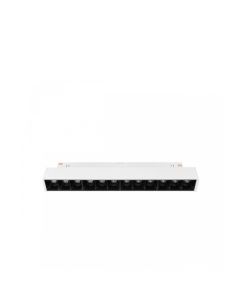 LED gitterlampe til skinne 12W CCT 48V 220 mm dæmpbar hvid