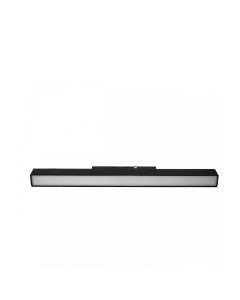 Aflang LED-skinnelampe 10W K2700 48V 300 mm Sort
