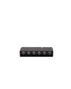 LED gitterlampe til skinne 6W K2700 48V 110 mm Sort