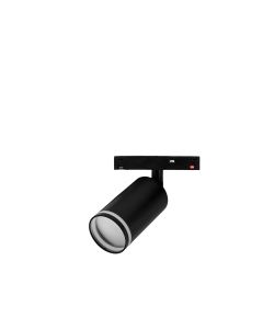 LED-skinnespotlight 7W K4000 48V Sort