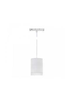 LED pendellampe til skinne 7W K4000 48V Ø55 mm Hvid