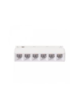 LED gitterlampe til skinne 6W K2700 48V 110 mm Hvid