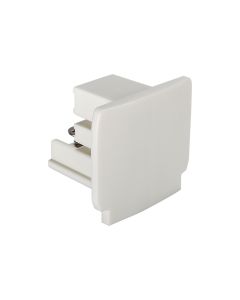 3-Fase Skinne Endestykke Hvid