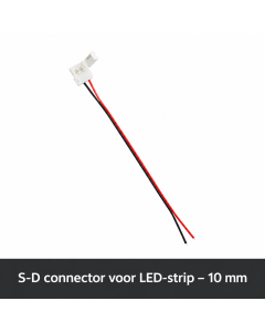S-D-stik til LED-strimmel – 10 mm