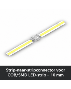 Strip-til-strip-stik til COB/SMD LED-strip – 10 mm