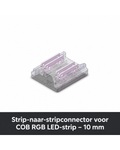 Strip-til-strip-stik til COB RGB LED-strip – 10 mm
