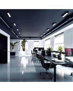 LED Armatur 60cm Sort G13 til T8 LED-rør IP20