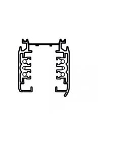 3-faset skinne 2 meter hvid