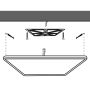 LED Påbygningspanel 58,5x89,5 cm | 50W | CCT Dæmpbar | 3000K-6000K | CRI90 | Fjernbetjening – billede 3