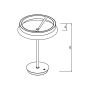 LED-bordlampe Ø33 cm | 24W | 2400 lumen | CRI90 | CCT 2700K-4000K | Sort – billede 2