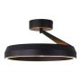 LED-loftlampe ring Ø45 cm | 50W | 5500 lumen | CRI90 | CCT 2700K-4000K | Sort
