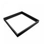 LED-panel med påbygningsramme 60x60 cm sort