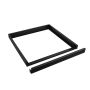 LED-panel med påbygningsramme 60x60 cm sort – billede 2