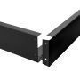 LED-panel med påbygningsramme 60x60 cm sort – billede 3