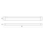 LED-armatur 50 cm 75 lm/W 5,3 W IP20 – billede 2