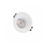 Indbygningsspot GU10 – rund – hvid – IP20 – Ø86×41 mm – uden lyskilde