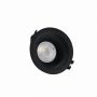 Indbygningsspot GU10 – rund – sort – IP20 – Ø86×41 mm – uden lyskilde