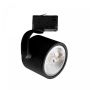 3-faset skinnespotlight GU10 sort – 120×160 mm
