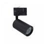 3-faset skinnespotlight GU10 sort – 57×101×169 mm