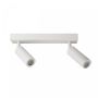 Påbygningsspot MR11 2 hoveder – hvid – drejelig – IP20 – 260×54×160 mm – uden lyskilde