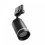 3-faset skinnespotlight GU10 sort – 60×101×169 mm