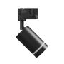 3-faset skinnespotlight GU10 sort – 60×101×169 mm – billede 3