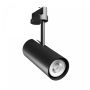 3-faset skinnespotlight GU10 sort – 65×160×232 mm