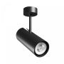 Påbygningsspot GU10 – sort – IP20 – 65×160×232 mm – uden lyskilde