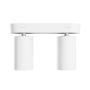 Påbygningsspot GU10 2 hoveder – hvid – IP20 – 220×70×135 mm – uden lyskilde – billede 2