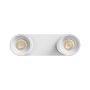Påbygningsspot GU10 2 hoveder – hvid – IP20 – 220×70×135 mm – uden lyskilde – billede 3