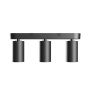 Påbygningsspot GU10 3 hoveder – sort – IP20 – 350×70×135 mm – uden lyskilde – billede 3