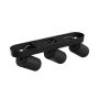 Påbygningsspot GU10 3 hoveder – sort – IP20 – 350×70×135 mm – uden lyskilde – billede 5