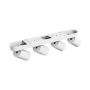 Påbygningsspot GU10 4 hoveder – hvid – IP20 – 480×70×135 mm – uden lyskilde – billede 4