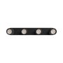 Påbygningsspot GU10 4 hoveder – sort – IP20 – 480×70×135 mm – uden lyskilde – billede 4
