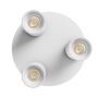 Påbygningsspot GU10 3 hoveder – rund – hvid – IP20 – 220×134 mm – uden lyskilde – billede 3