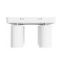 Påbygningsspot GU10 4 hoveder – firkantet – hvid – IP20 – 220×220×134 mm – uden lyskilde – billede 2