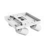 Påbygningsspot GU10 4 hoveder – firkantet – hvid – IP20 – 220×220×134 mm – uden lyskilde – billede 4