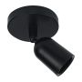 Påbygningsspot GU10 – sort – IP20 – 120×145 mm – uden lyskilde – billede 2