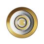 Påbygningsspot GU10 – rund – hvid/guld – IP20 – 55×100 mm – uden lyskilde – billede 3