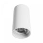 Påbygningsspot GU10 – rund – hvid – IP20 – 55×100 mm – uden lyskilde