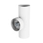 Væglampe GU10 2 hoveder – rund – hvid – IP20 – 55×160×90 mm – uden lyskilde – billede 5
