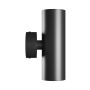 Væglampe GU10 2 hoveder – rund – sort – IP20 – 55×160×90 mm – uden lyskilde – billede 3