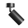 Væglampe GU10 – rund – sort – IP20 – 55×100×165 mm – uden lyskilde – billede 2