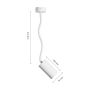 GU10-vægspot med fleksibel arm 410 mm – IP20 – hvid – billede 6